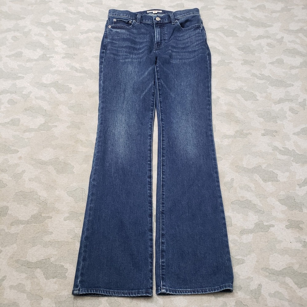 Lucky Brand Jeans Womens 4/27 Blue Sweet Mid Rise Boot Denim Medium Wash Stretch